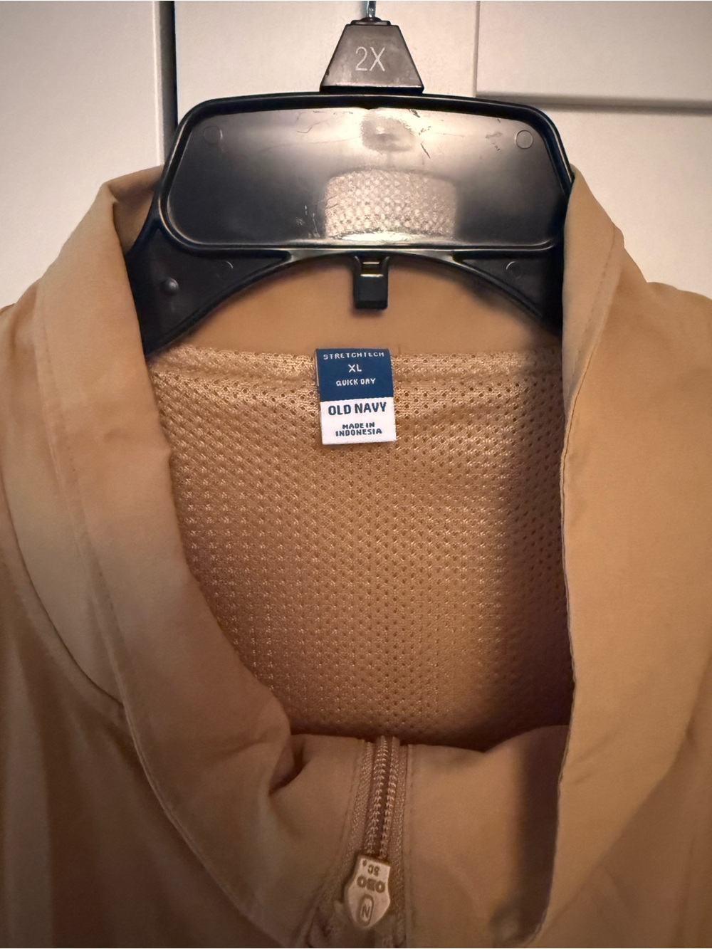 Old Navy Tan Tech Gear Quick Dry Active Drawstring Jacket, XL - Picture 4 of 11